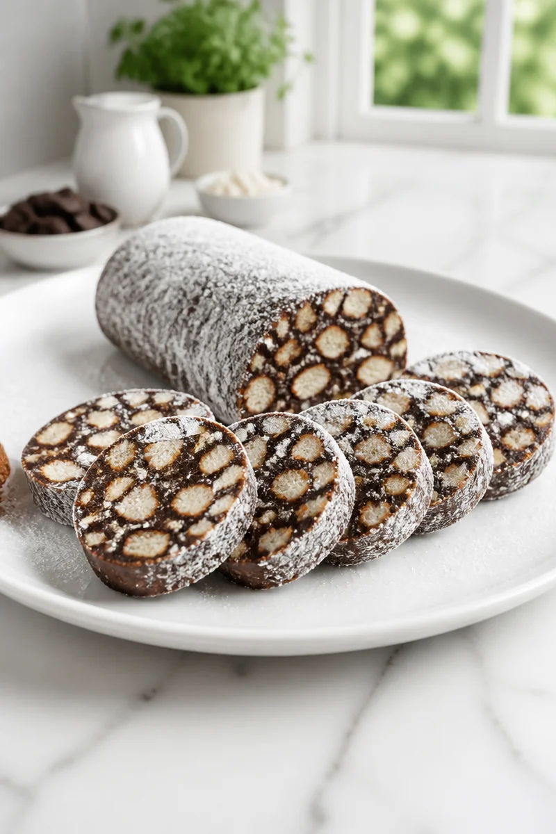 Italian Chocolate Salami No-Bake Dessert italian chocolate salami no bake dessert 2026 10 20 194324