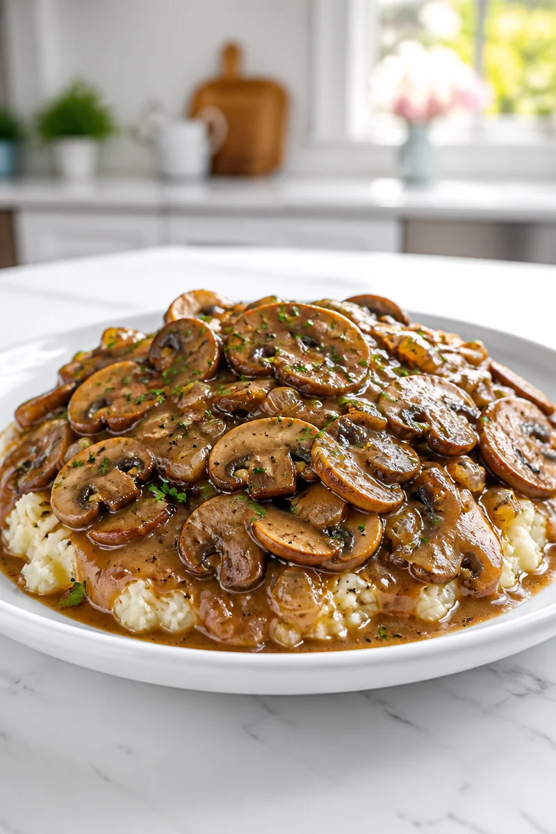 rich vegetarian mushroom gravy with herbs 2026 10 14 030509