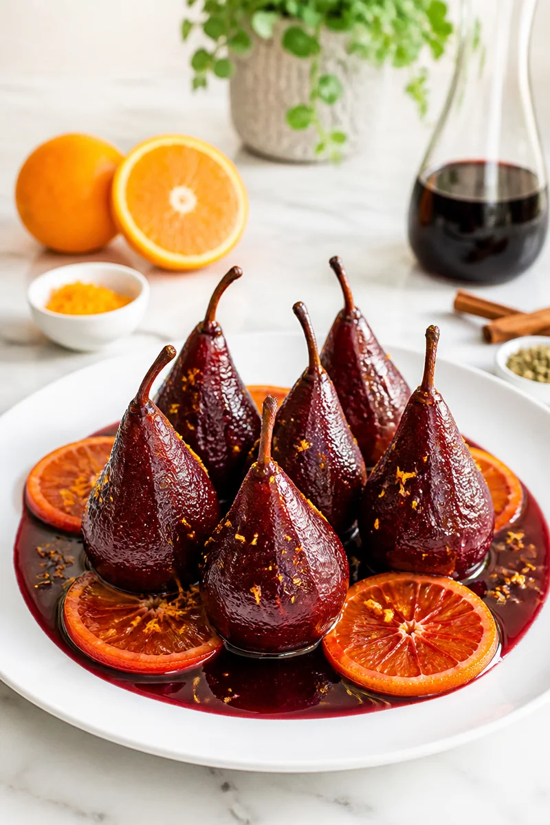 spiced red wine poached pear dessert 2026 10 18 175957